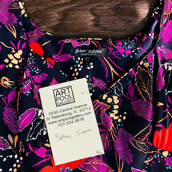 SOLD**Betsy Johnson Floral Dress - Picture 1 of 5